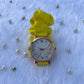 Unique Rose Gold White Scrunchies Watch (Lemon Yellow)