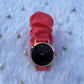 Unique Rose Gold Black Scrunchies Watch (Strawberry Pink)