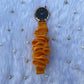 Unique Rose Gold Black Scrunchies Watch (Fire Orange)