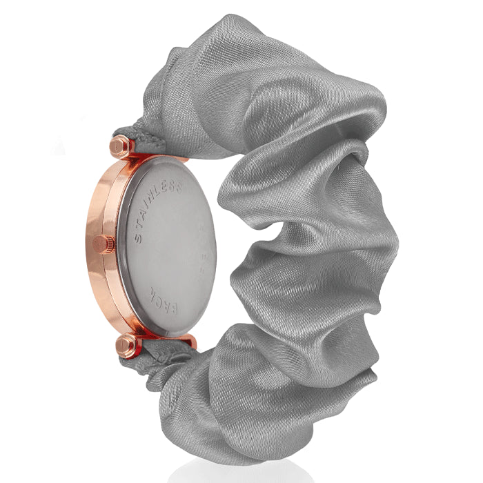 Diamond Style Golden Scrunchies Watch (Cloud Grey)