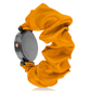 Diamond Style Black Scrunchies Watch (Fire Orange)