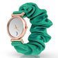 White Moon Style Scrunchies Watch (Turquoise Green)