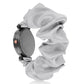 Diamond Style Black Scrunchies Watch (Pearl White)