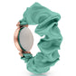 White Moon Style Scrunchies Watch (Aquamarine Blue)