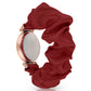 White Moon Style Scrunchies Watch (Brownish Crimson)